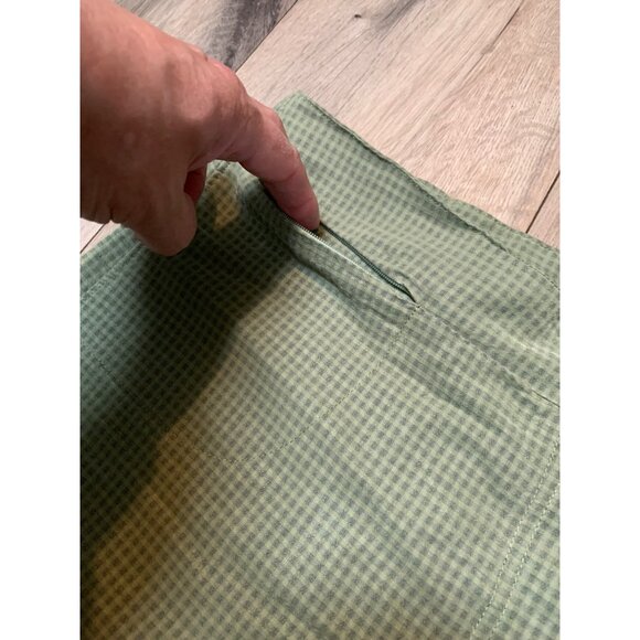 Woolrich Women’s 14 Sage Plaid Checkered Pants Style #1044 Polyester Blend Flat - Picture 2 of 6